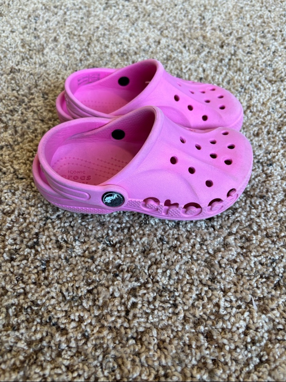 CROCS Kids Baya Clog - Bright Pink Size 10